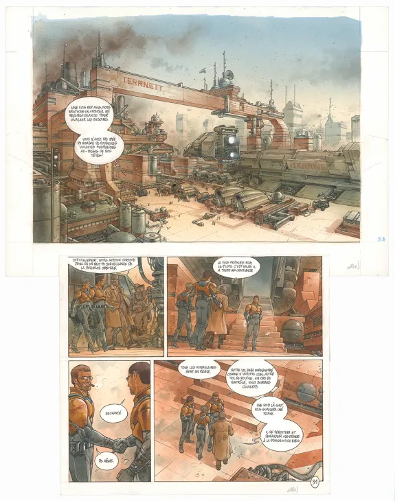 Planche couleur, Metronom', Station orbitale (T.2),  Grun