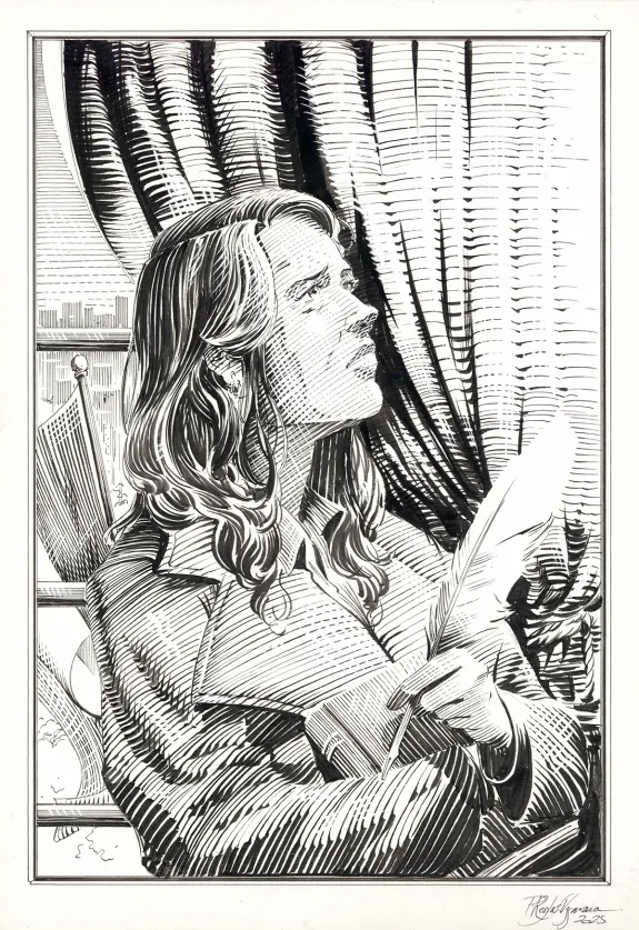 Black and white illustration, OFF, Patrice Réglat-Vizzavona
