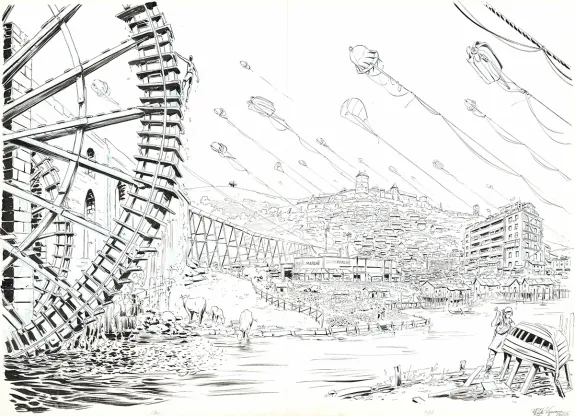 Black and white original page, OFF, Patrice Réglat-Vizzavona