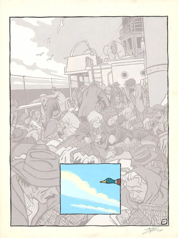Illustration couleur, Le Silence de Malka, Ruben Pellejero