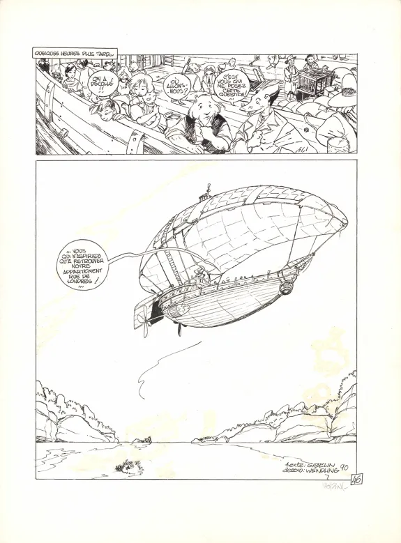 Planche noir et blanc, Les Lumières de l'Amalou, Théo (T.1), Claire Wendling