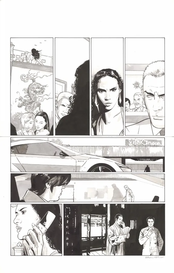 Planche noir et blanc, I.R.$., L'Or de Yamashita (T.13), Bernard Vrancken