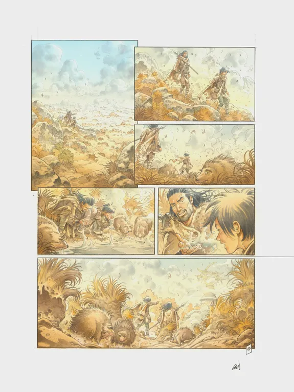 Planche couleur, Les Hautes Herbes,  Grun