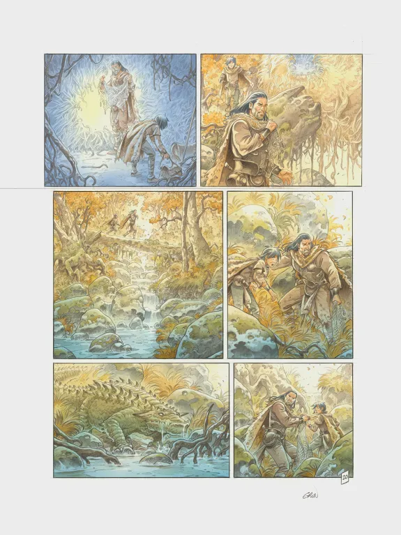 Planche couleur, Les Hautes Herbes,  Grun