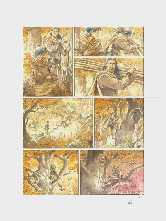Planche couleur, Les Hautes Herbes,  Grun