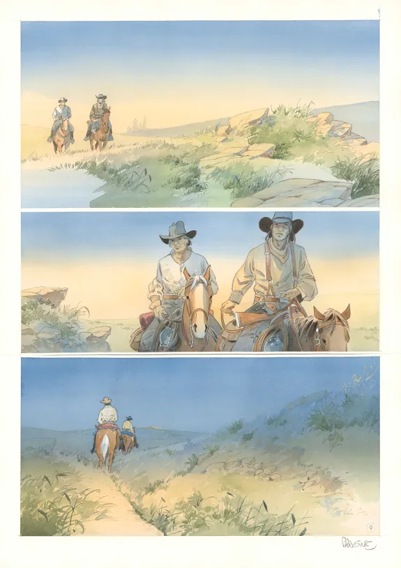Planche couleur, Cheyenne, Patrick Prugne