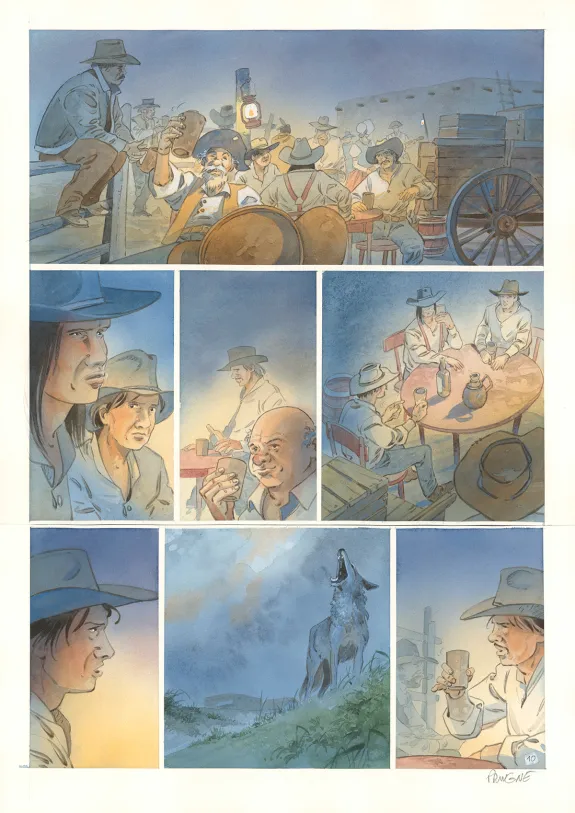 Planche couleur, Cheyenne, Patrick Prugne