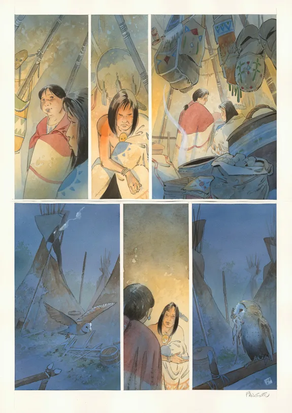Planche couleur, Cheyenne, Patrick Prugne