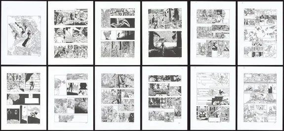 Planche noir et blanc, Un destin de trouveur : un récit des contes de la Pieuvre, Stéphane Gess