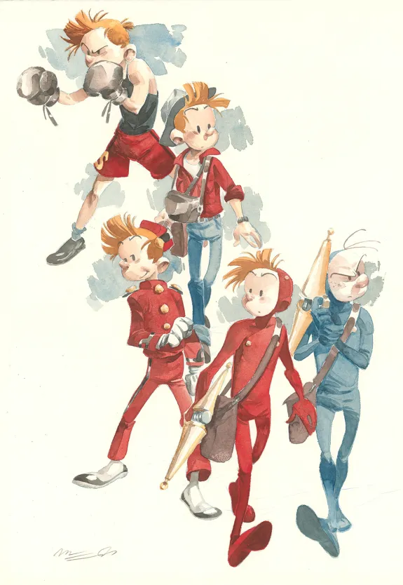 Illustration couleur, Spirou et Fantasio, Aux sources du Z (T.50), José Luis Munuera