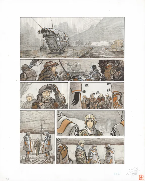 Colored original page, Orbital, Cicatrices (T.1), Serge Pellé