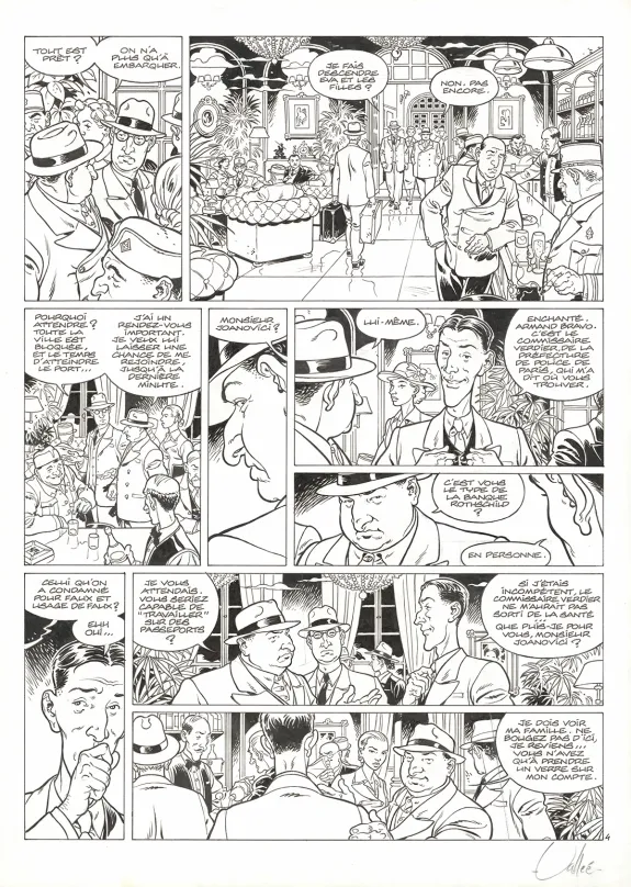 Planche noir et blanc, Il Était une fois en France, Le Vol noir des corbeaux (T.2), Sylvain Vallée