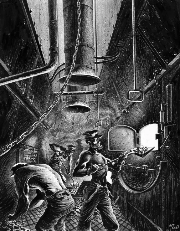 Illustration noir et blanc,  Riff Reb's