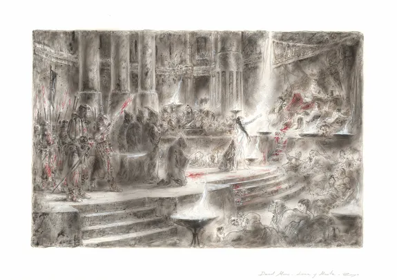 Colored illustration, Luis Royo