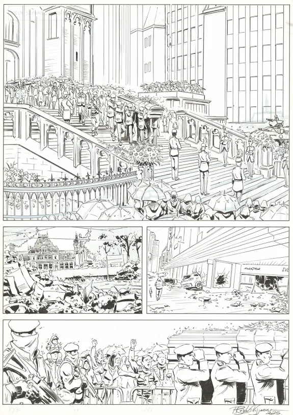 Black and white original page, OFF, Patrice Réglat-Vizzavona