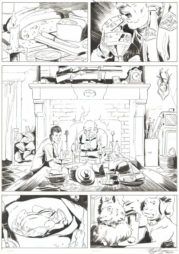 Black and white original page, OFF, Patrice Réglat-Vizzavona