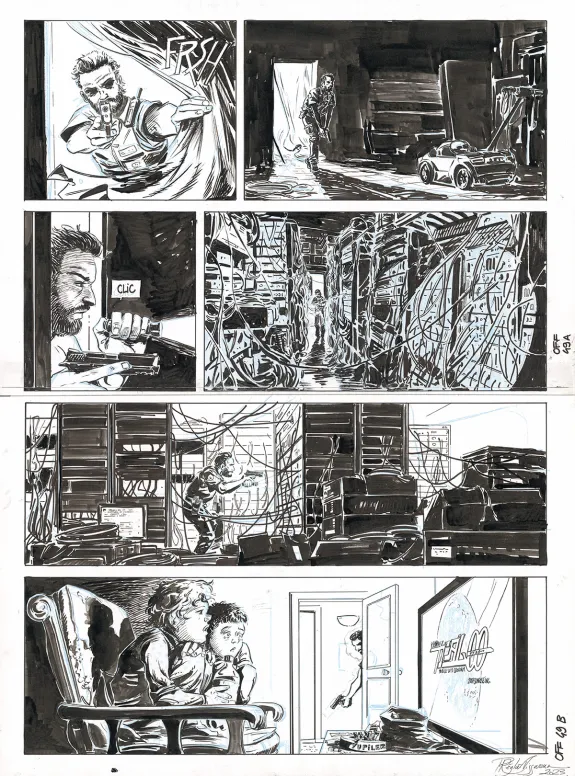 Black and white original page, OFF, Patrice Réglat-Vizzavona