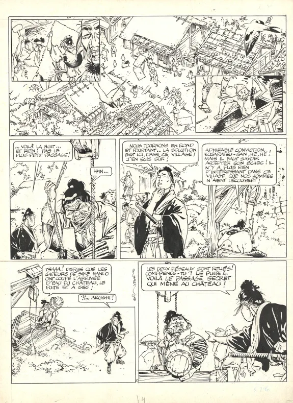 Planche noir et blanc, Kogaratsu, Le Dos du tigre (T.4), Marc Michetz