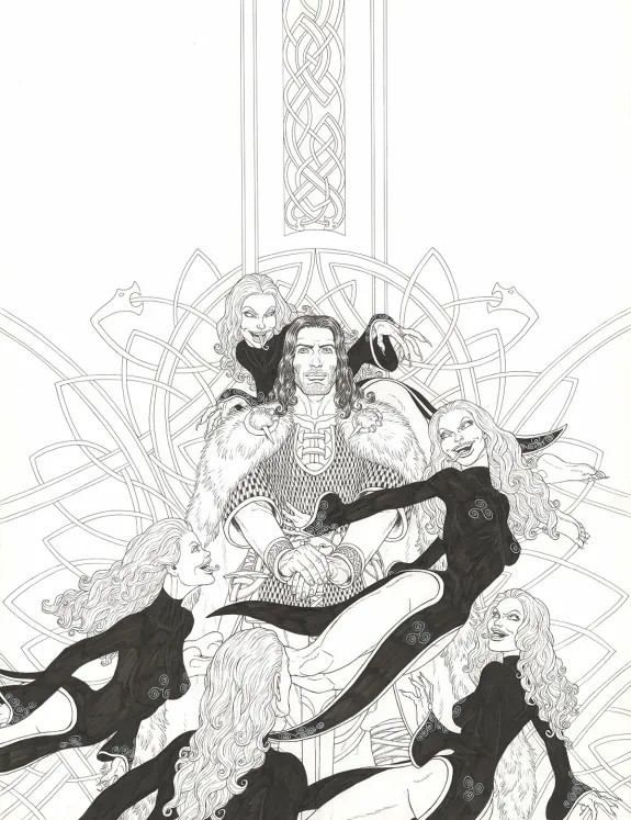 Cover, Arthur, Une épopée celtique, Peredur le naïf (T.7), Jérôme Lereculey