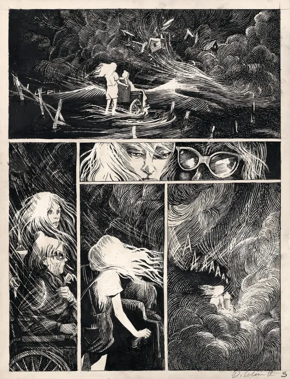 Black and white original page, Daria Schmitt