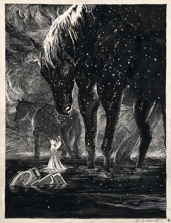 Black and white original page, Daria Schmitt