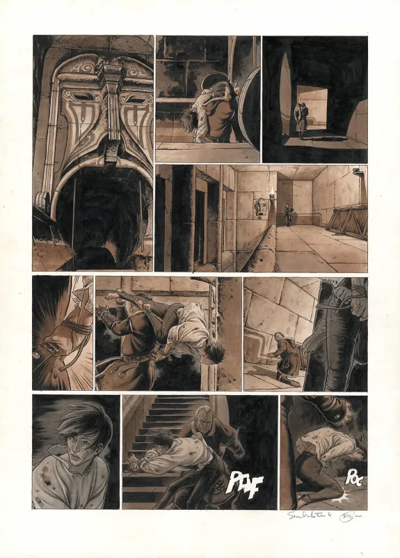 Planche couleur, Servitude, Livre III - L'Adieu aux rois (T.3), Eric Bourgier