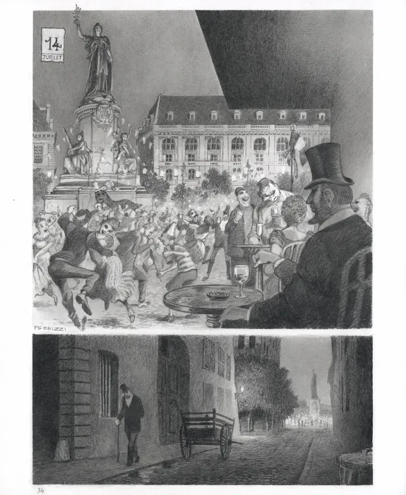 Planche noir et blanc, Kernok le pirate,  Riff Reb's