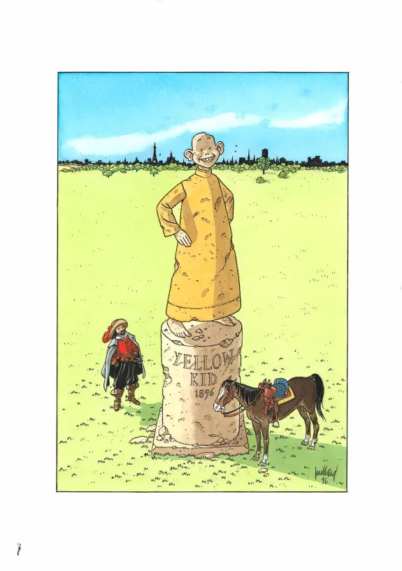 Colored illustration, André Juillard