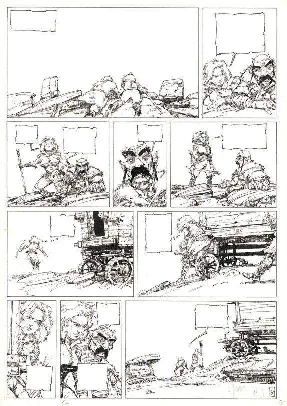 Planche noir et blanc, Le Temps des cendres, Avant tout (T.1), Fabrice Meddour