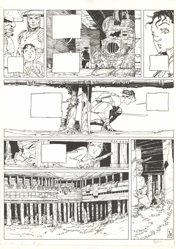 Planche noir et blanc, Hispanola, Viky (T.3), Fabrice Meddour