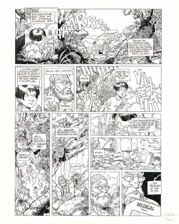 Planche noir et blanc, Petit d'homme, Secret (T.2), Marc N'Guessan