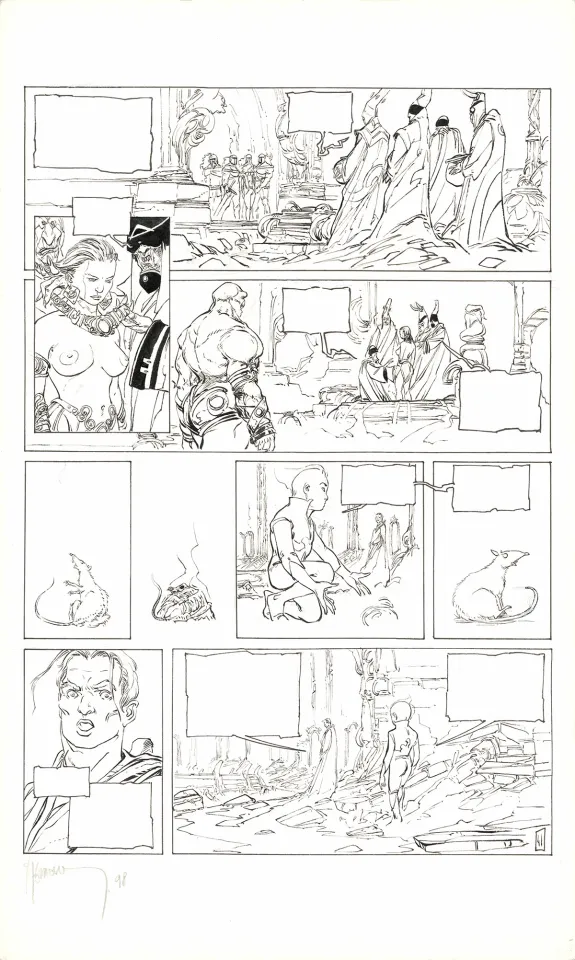 Planche noir et blanc, Le Temps des cendres, Avant tout (T.1), Fabrice Meddour