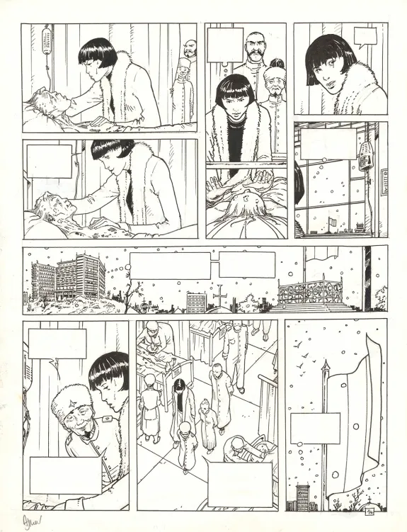 Planche noir et blanc, La Malédiction de Zener, Le Clan des embaumeurs (T.2), Philippe Adamov