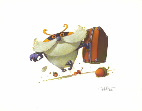 Colored illustration, Lulu Vroumette, Lulu et le château des Quatre Saisons, Frédéric Pillot
