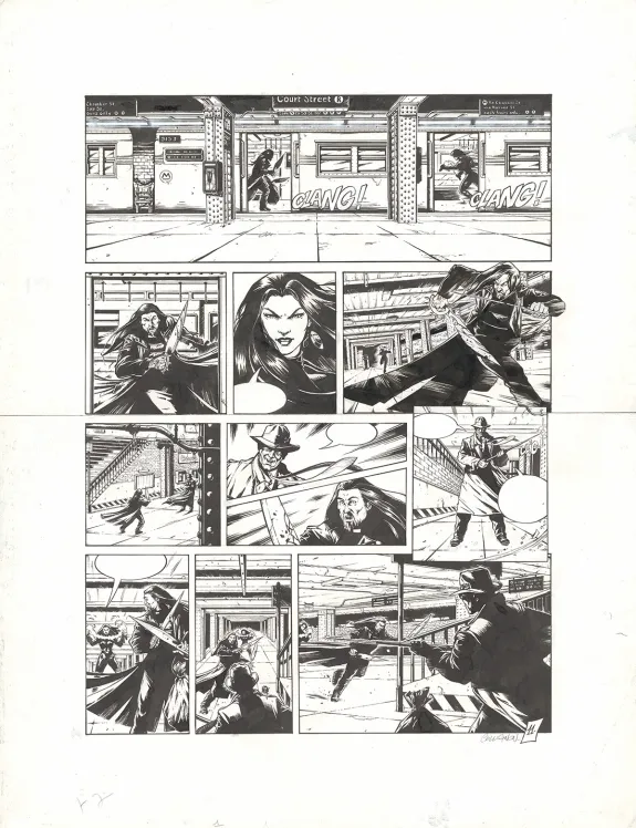 Planche noir et blanc, Lex, La Nouvelle lame (T.2), Stéphane Collignon