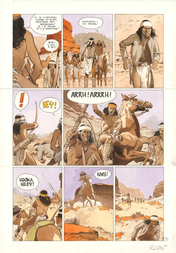 Planche couleur, Comanche Trail, Christian Rossi