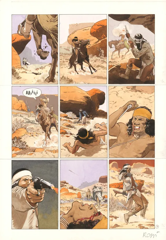 Planche couleur, Comanche Trail, Christian Rossi
