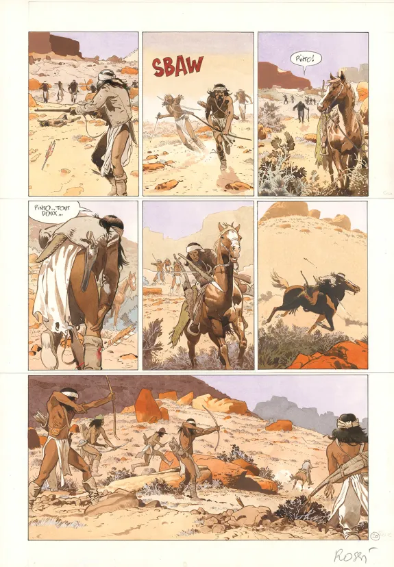 Planche couleur, Comanche Trail, Christian Rossi