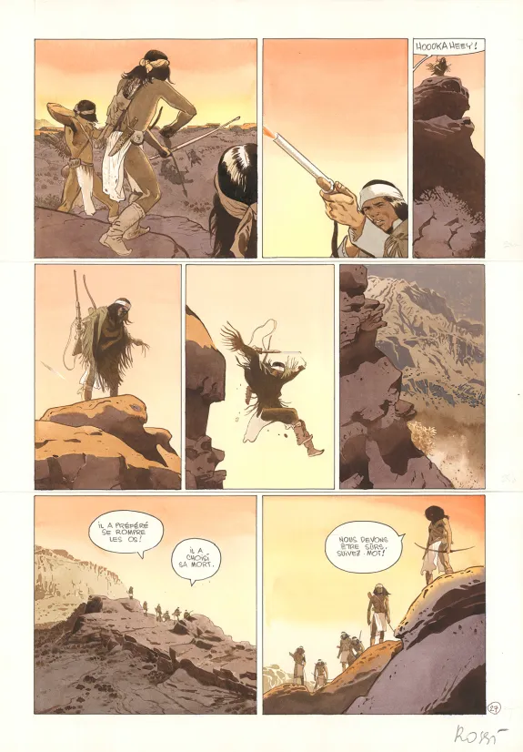 Planche couleur, Comanche Trail, Christian Rossi