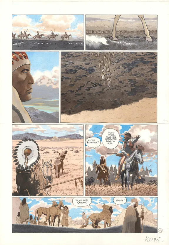 Planche couleur, Comanche Trail, Christian Rossi