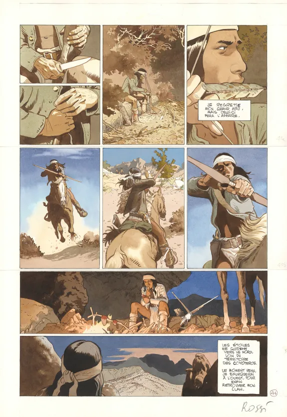Planche couleur, Comanche Trail, Christian Rossi