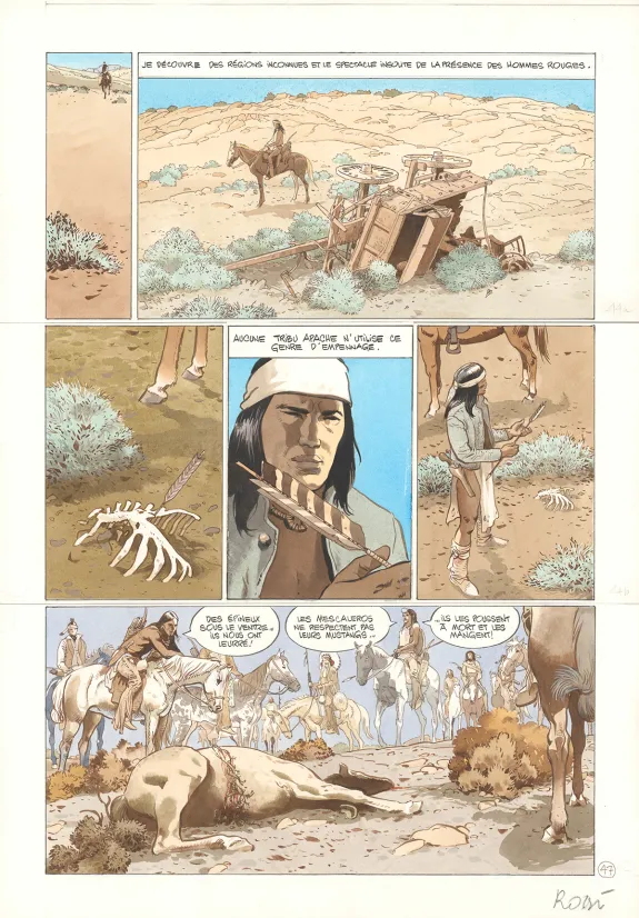 Planche couleur, Comanche Trail, Christian Rossi