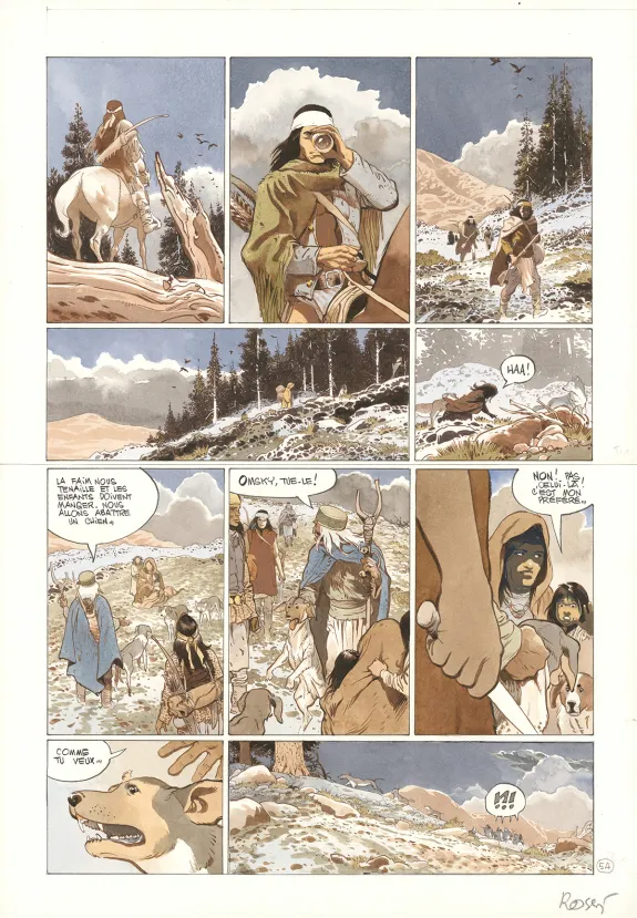 Planche couleur, Comanche Trail, Christian Rossi
