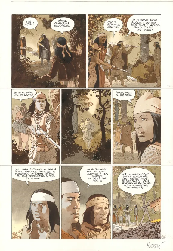 Planche couleur, Comanche Trail, Christian Rossi