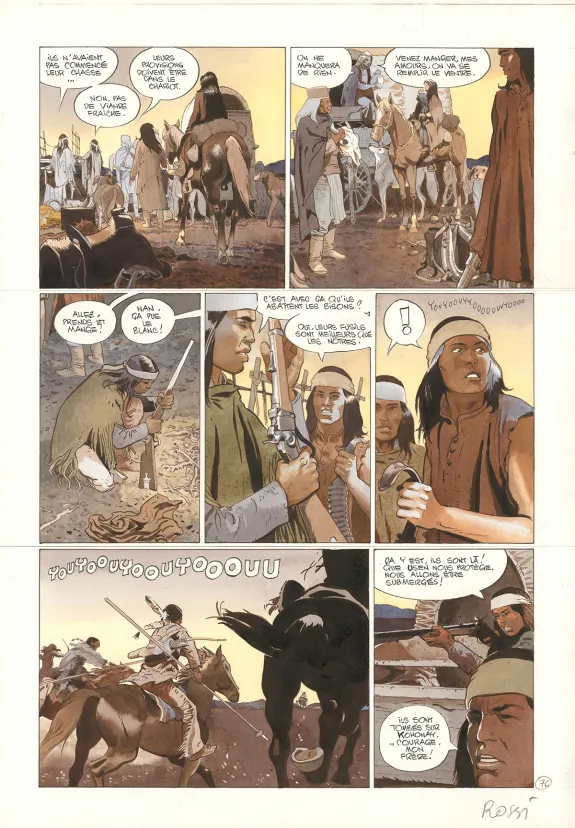 Planche couleur, Comanche Trail, Christian Rossi