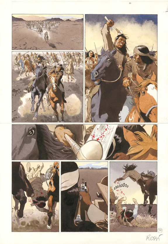 Planche couleur, Comanche Trail, Christian Rossi