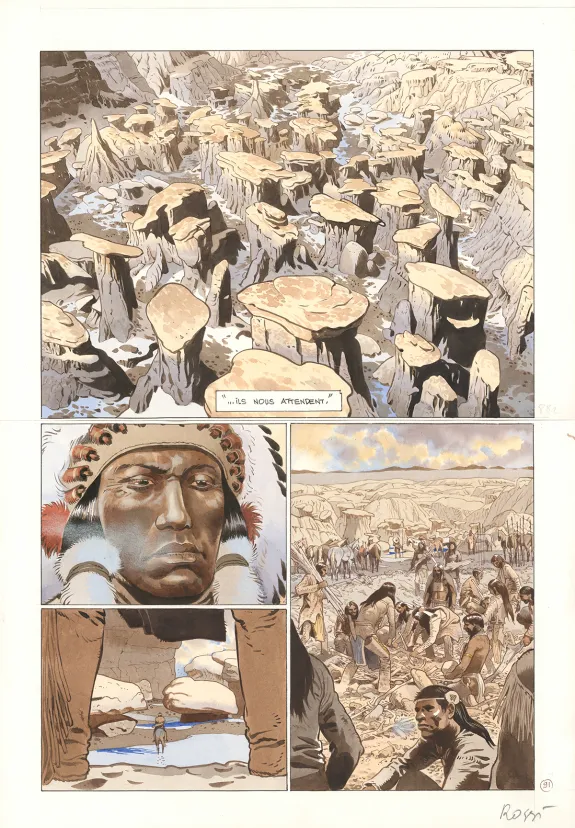 Planche couleur, Comanche Trail, Christian Rossi