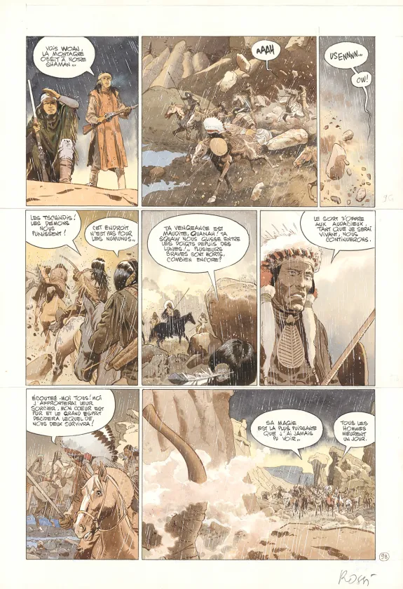 Planche couleur, Comanche Trail, Christian Rossi