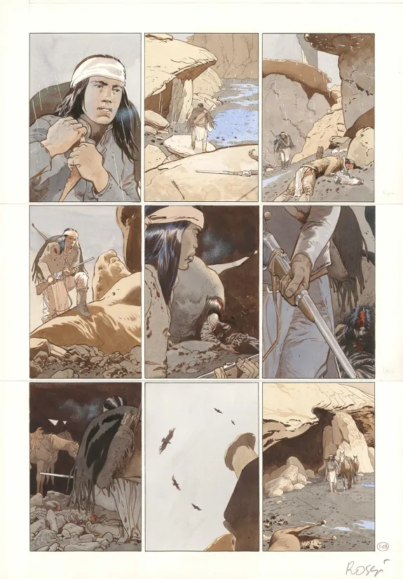 Planche couleur, Comanche Trail, Christian Rossi