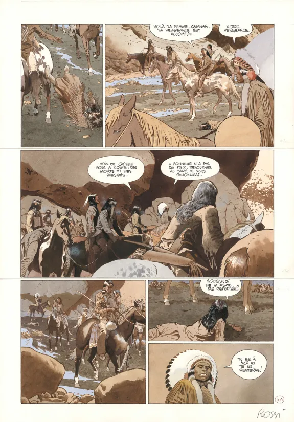Planche couleur, Comanche Trail, Christian Rossi